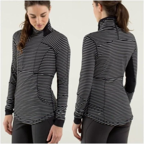 lululemon athletica Jackets & Blazers - Lululemon Base Runner 1/2 Zip Parallel Stripe